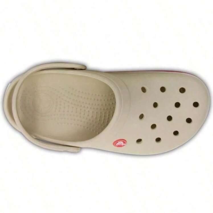 Crocs Unisex Crocband Clog Beige, Stucco/Melon, M8/W10