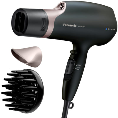Panasonic Nanoe Salon Hair Dryer with Quick-Dry Oscillating Nozzle, Diffuser Attachment for Curly, Wavy Hair, 3-Speed Heat Setting for Easy Styling & Healthy Hair, EH-ANA6HN (Pink Gold)