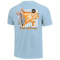 *Tennessee Women's Pennant Bow Stripes Comfort Colors Tee M