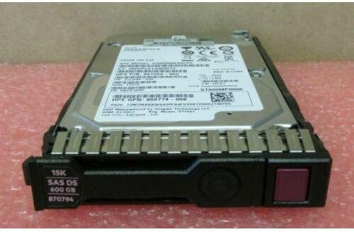 HPE 870757-B21 600GB 12G SAS 15K RPM 2.5" SFF Smart Carrier Hard Drive 870794-001