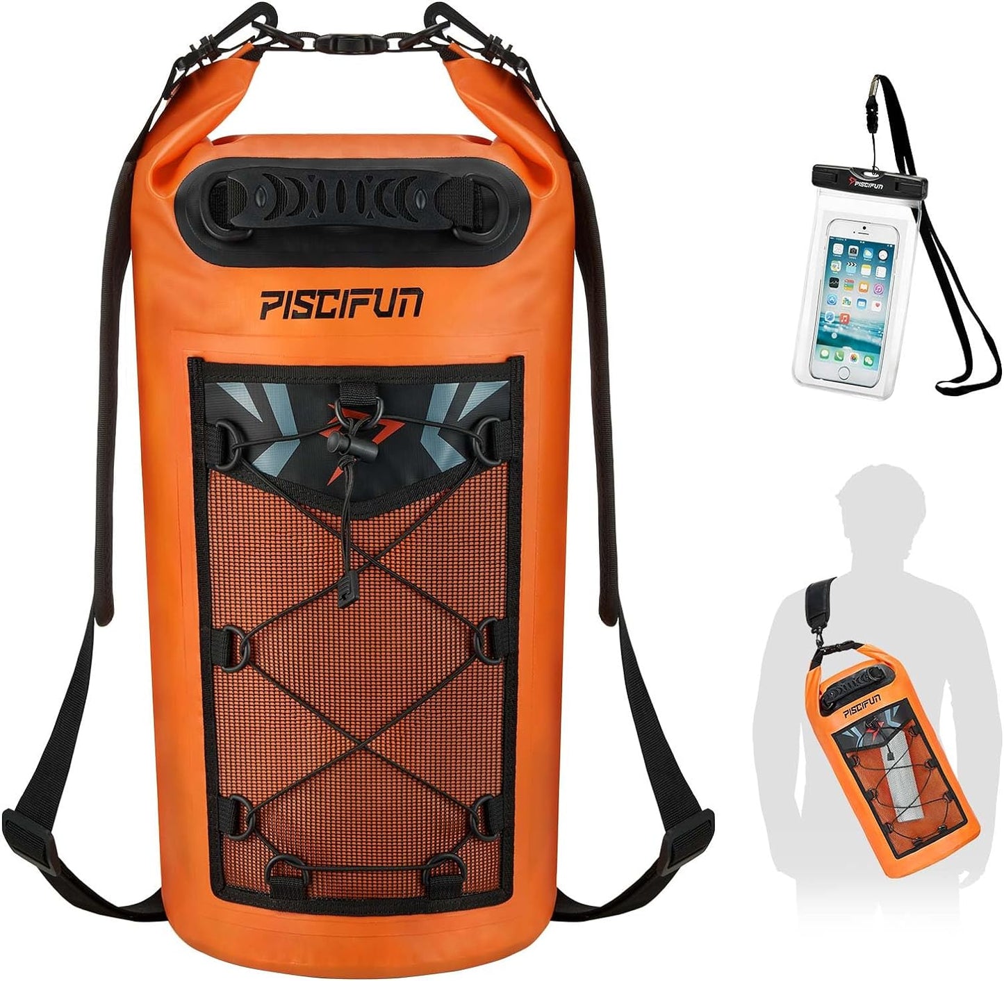 Piscifun Dry Bag, Waterproof Backpack 5L/10L/20L/30L/40L, with Waterpr –  Keevado Store