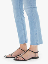 Mother The Mid Rise Dazzler Ankle Fray Size: 28