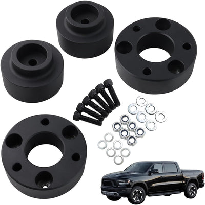 BAGARAATAN 2.5"Front and 1.5" Rear Leveling Lift Kits for 2009-2022 Ram 1500 4WD 4X4,2.5 Inch Front Strut Spacers and 1.5 Inch Rear Lift Spacer for Dodge Ram Suspension Lift Kits