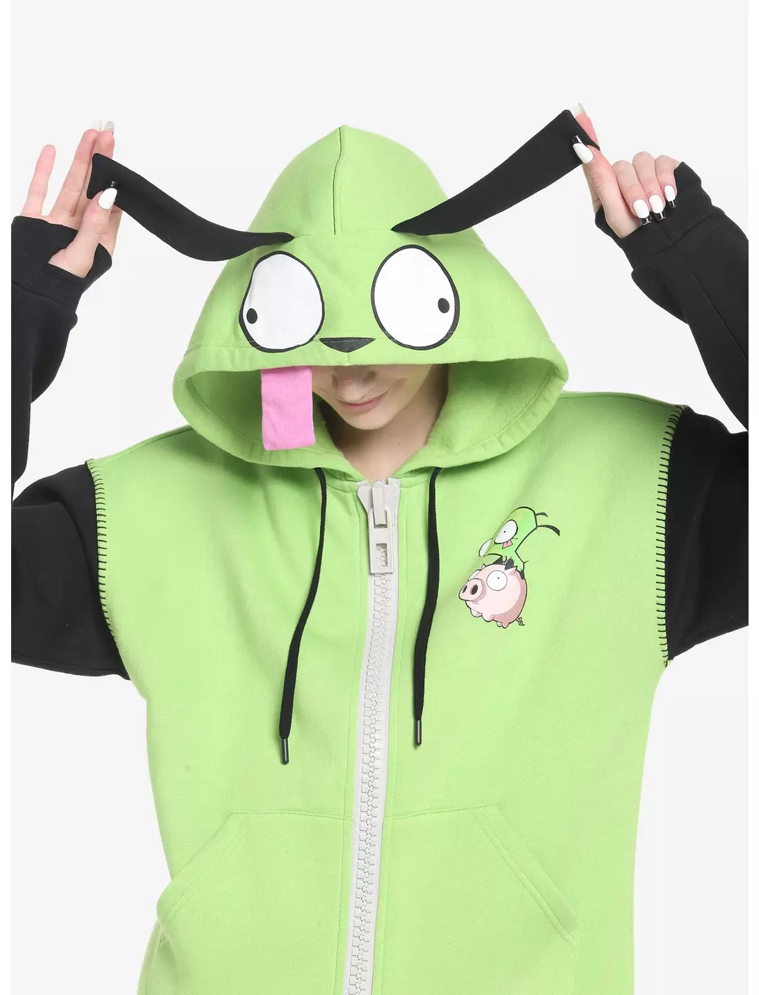 Invader Zim GIR Cosplay Girls Hoodie Size: Large