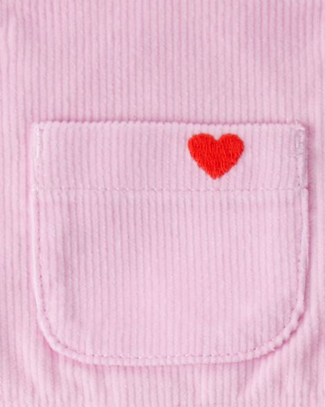 Carter's Baby Girl 3-Piece Heart Print Long-Sleeve Dress Set - Pink 18M