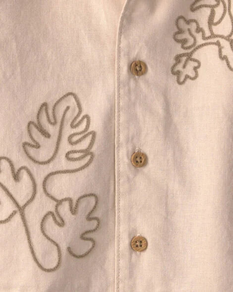 Carter's Baby Boy 2-Piece Toucan Embroidered Top & Short Set - Khaki 3M