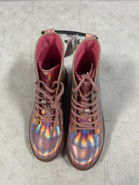 OLD NAVY GIRL'S PINK METALLIC BOOTS SIZE 4Y