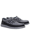 HEY DUDE - Men's Wally Guard Stretch Sox, Flannel Grey Multi (Men 14)