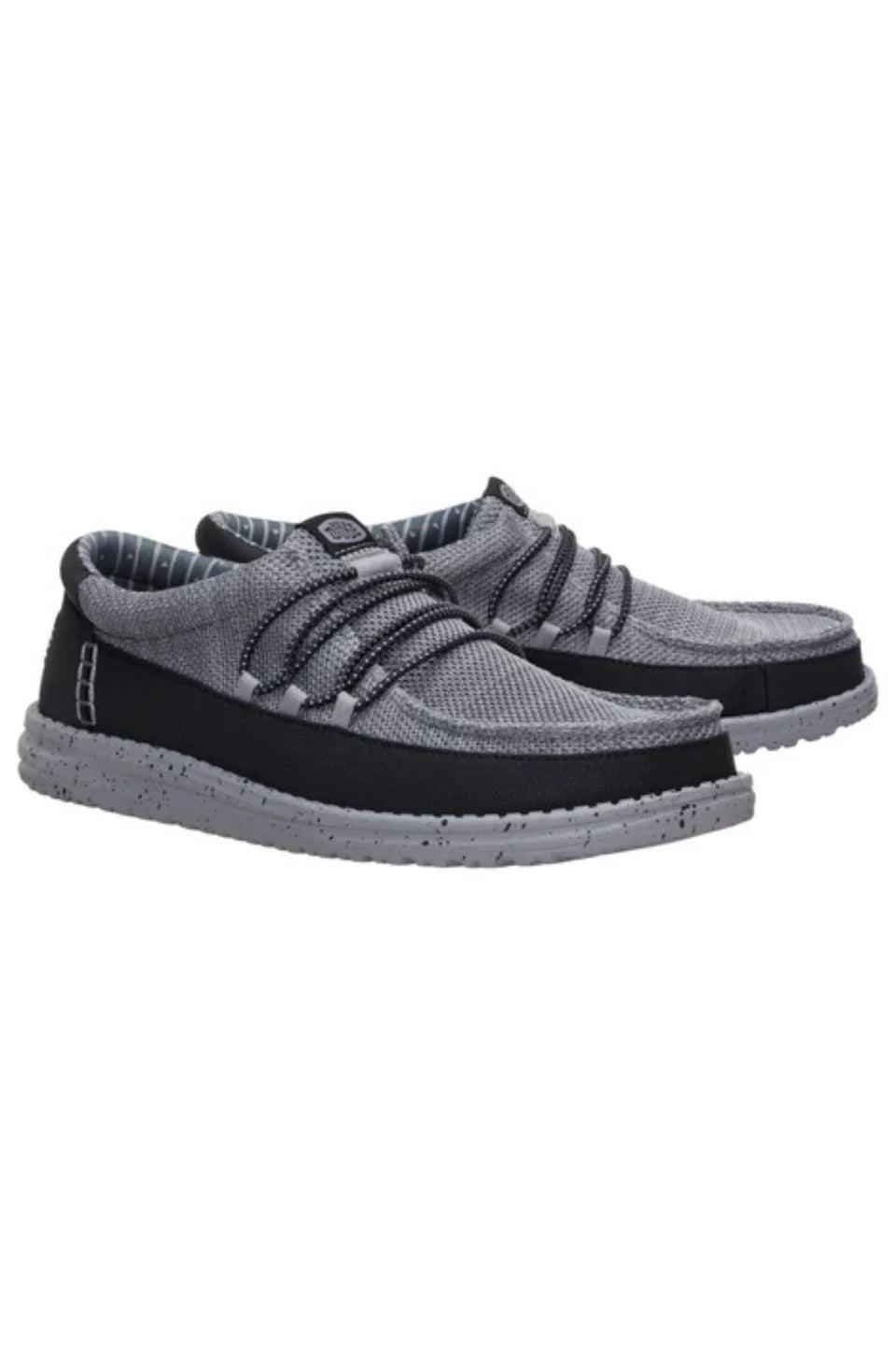 HEY DUDE - Men's Wally Guard Stretch Sox, Flannel Grey Multi (Men 14)