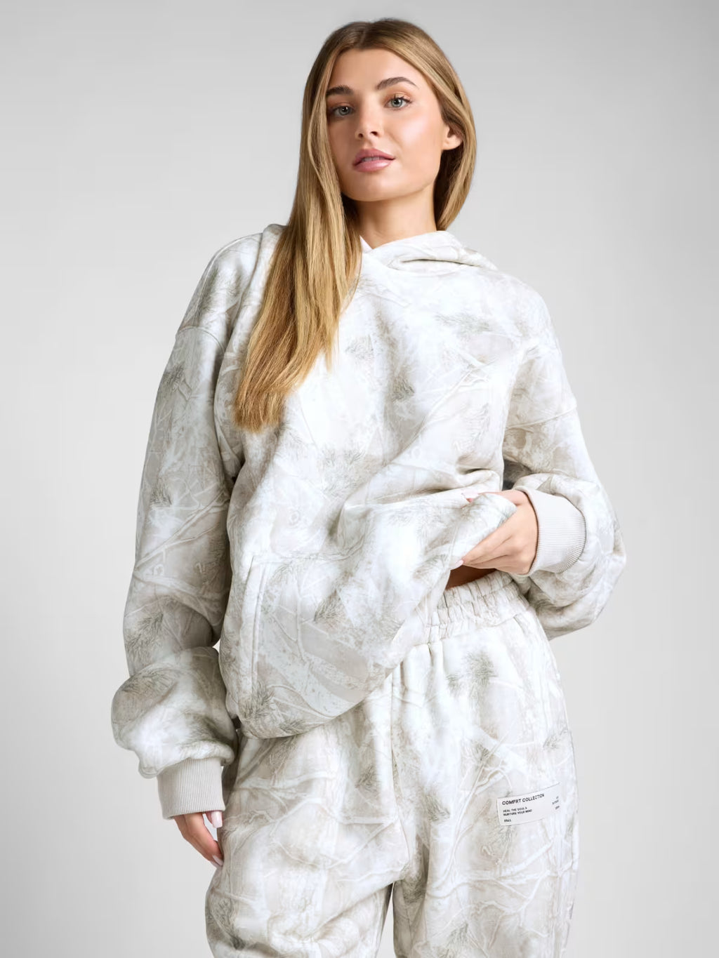 *Comfrt - Camo Hoodie – Mega, Silver Birch, Size XL
