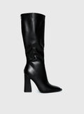 Princess Polly Keeley Boots Matte Black Size 8
