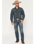 Cody James Men's Grullo Wash Wyatt Slim Bootcut Stretch Denim Jeans W32x L32