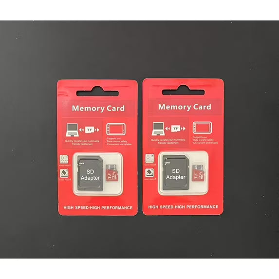 2 Set x 1 TB / 1024 GB Micro TF Memory Card with Adapter Include, Universal SD Card Compatible with Phone, Tablet, Drone, GPS, Camera