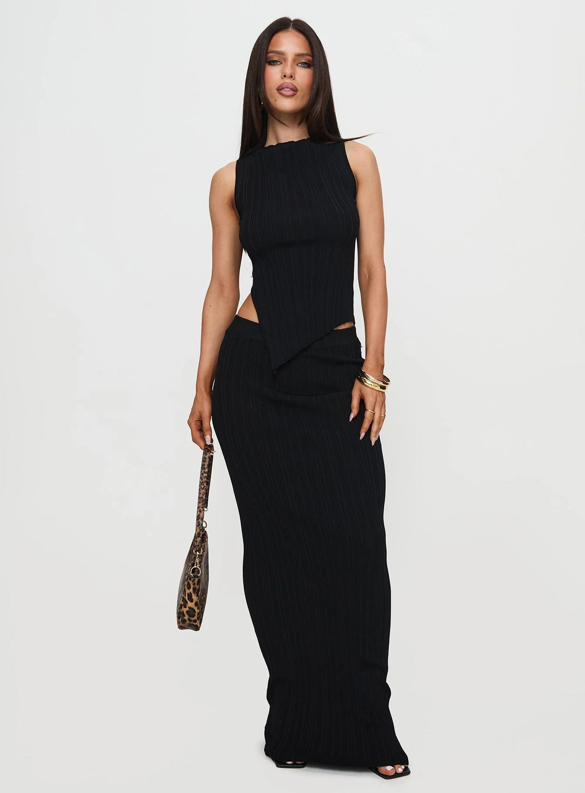 Princess Polly Basile Set Black Size M