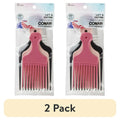 Conair Lift & Define Detangling Hair Pick Combs, with Small, Medium, Large (2 pk, 3 ea)
