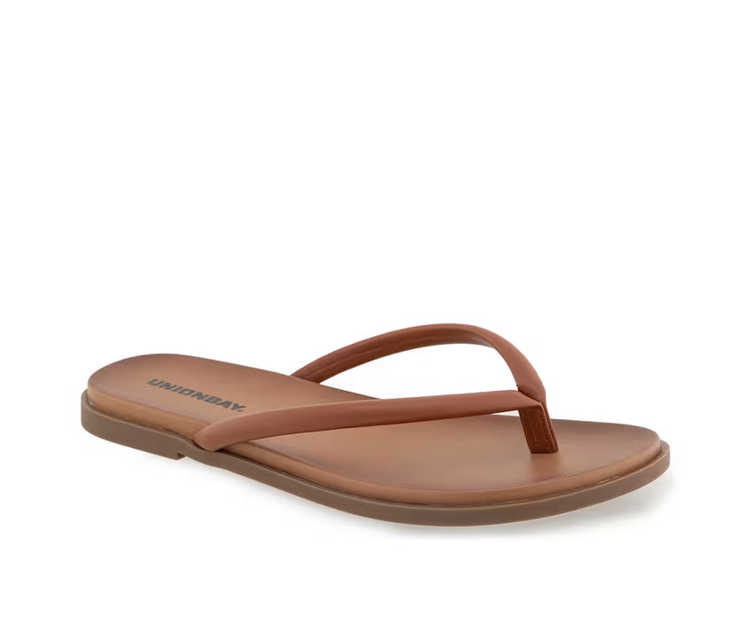UNIONBAY Women's Rochel Flip-Flops - Cognac - Size: 7.5M
