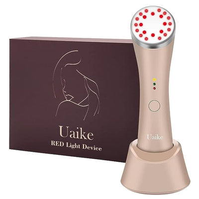 Red Light Therapy for Face - Uaike LED Red Light Therapy Device for Face - Skin Tightening Machine for Anti Aging,Wrinkle Removal,Face Lift,Skin Rejuvenation - Face Massager for Face