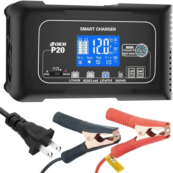 20-Amp Smart Battery Charger
