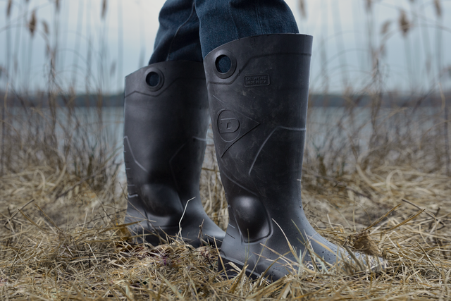 Dunlop Chesapeake 14" Safety ST - Steel Toe Waterproof Work Boots – Black - Size: Men 9M/Women 11W