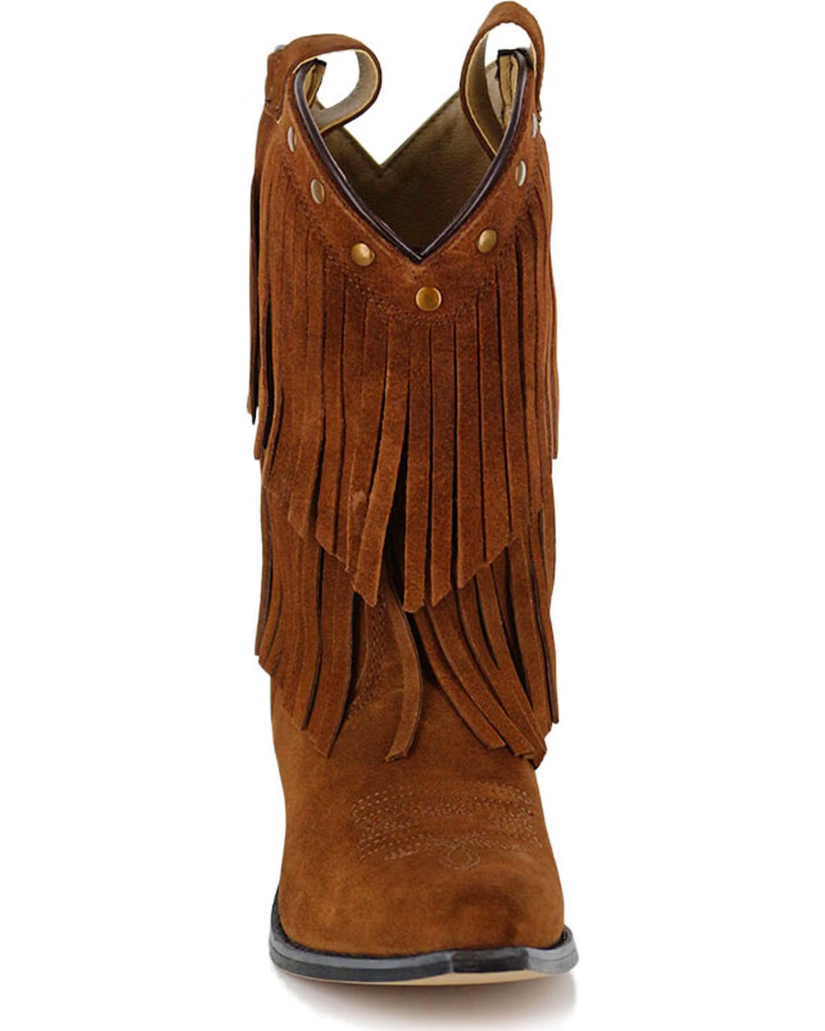 Shyanne® Girls' Fringe Snip Toe Western Boots Size 13