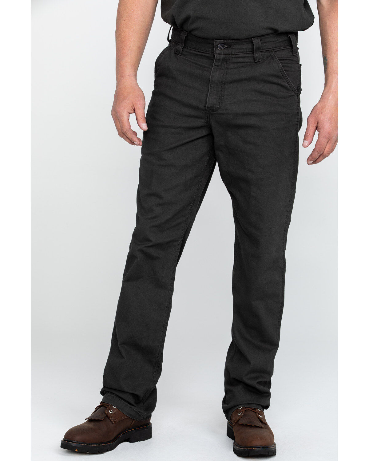 Carhartt Loose Straight Washed Duck Dungaree Size: 34x36