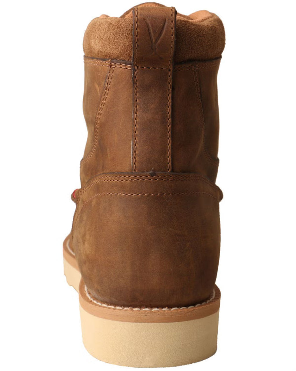 Twisted X Men's 6-Inch Wedge Work Boots, Alloy Toe, Saddle Brown, 11M