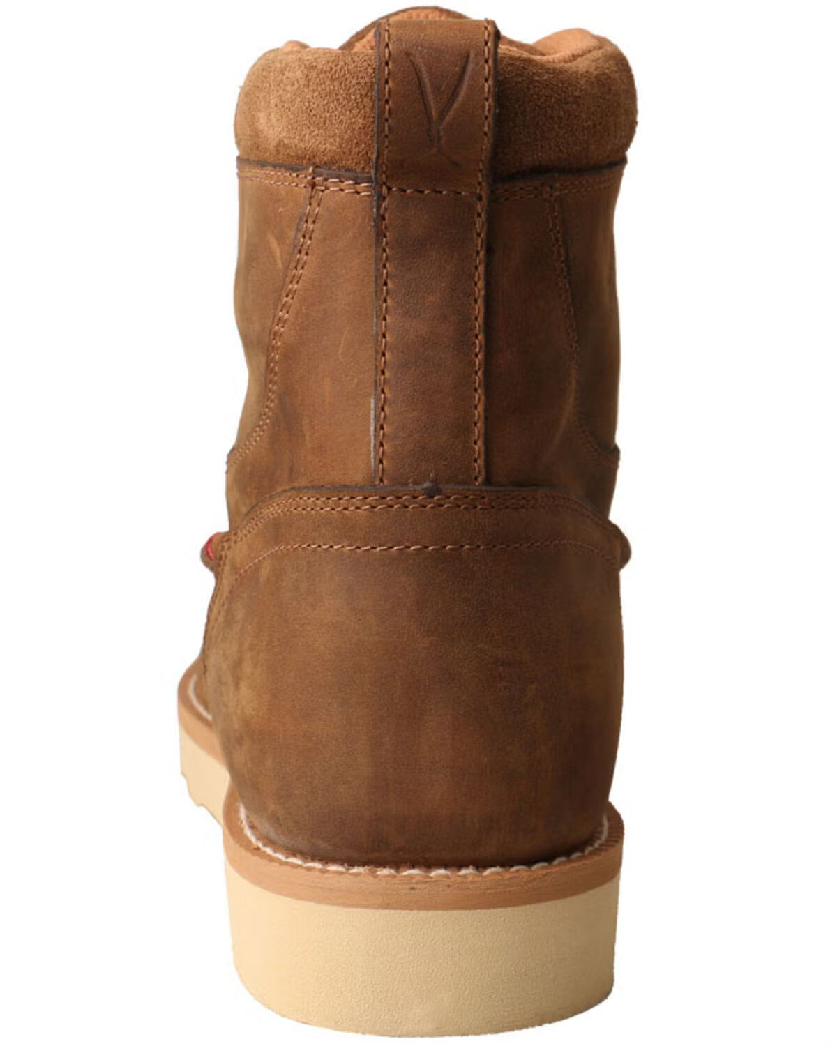 Twisted X Men's 6-Inch Wedge Work Boots, Alloy Toe, Saddle Brown, 11M