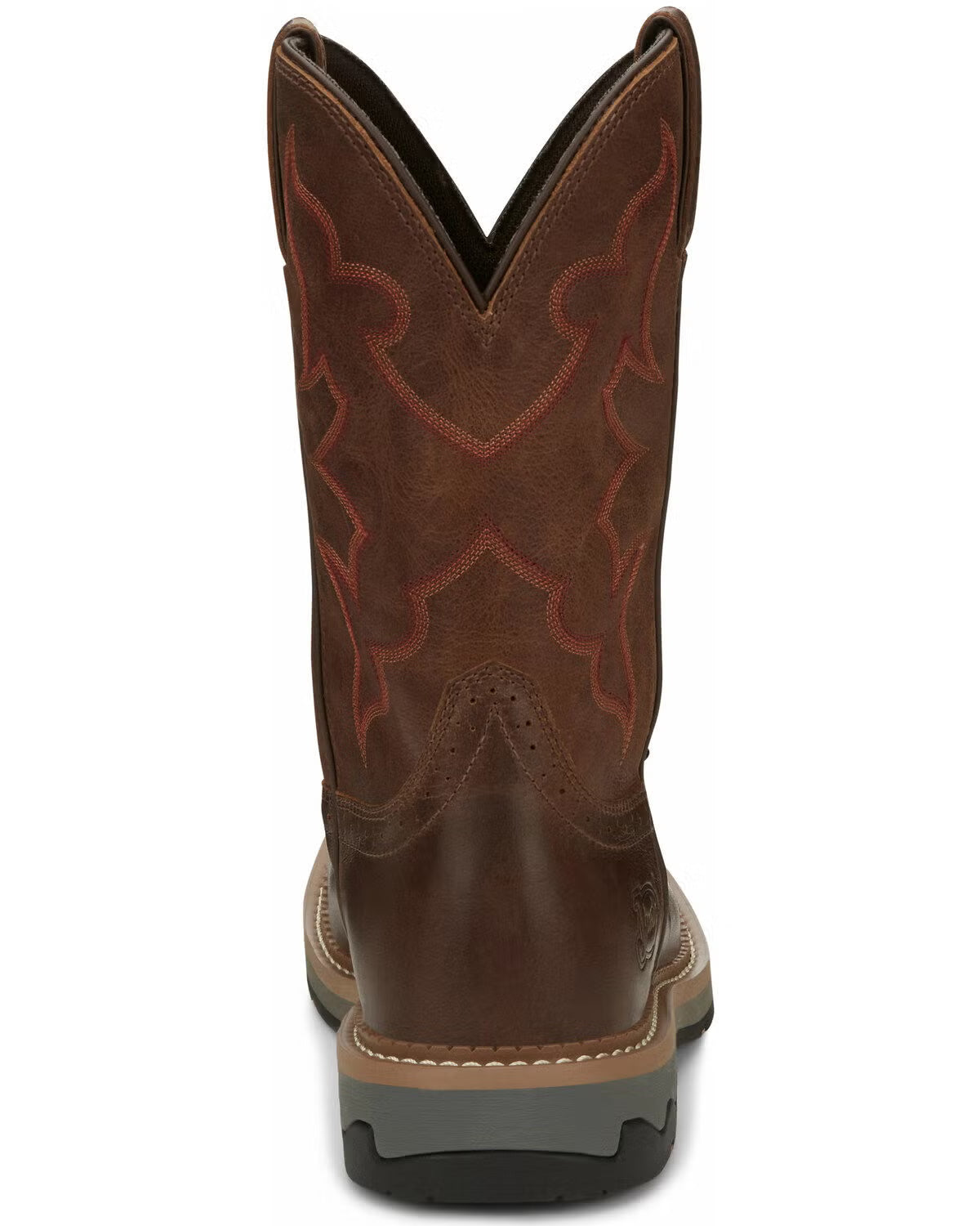 Justin Men's Boot Barn Exclusive Carbide Western Work Boots - Composite Toe - Brown - Size 10D