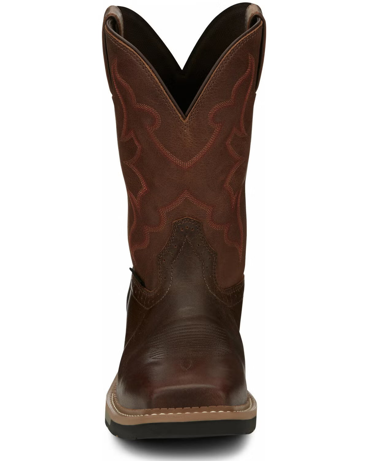 Justin Men's Boot Barn Exclusive Carbide Western Work Boots - Composite Toe - Brown - Size 10D