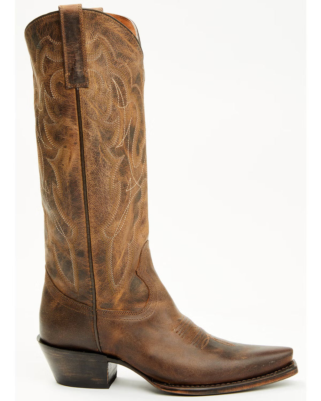 Shyanne Women's Tess Tall Western Boots - Snip Toe, Brown (Sz 6.5)