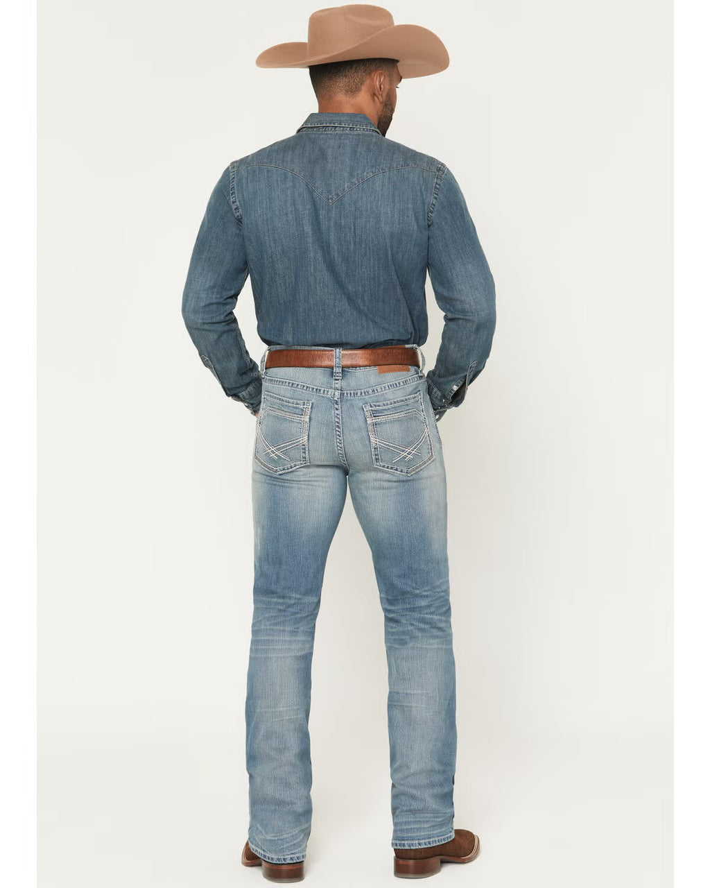 Cody James Men's Rattler Wash Wyatt Slim Bootcut, 35X36