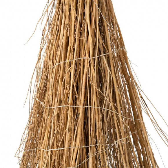 *Glitzhome 42"H Lighted Wooden Witch's Broom Porch Decor