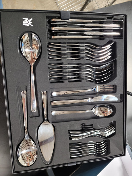 WMF Cutlery Set 60-Piece for 12 People Palma Cromargan 18/10 Stainless Steel Polished $232.51 (New Open Box)