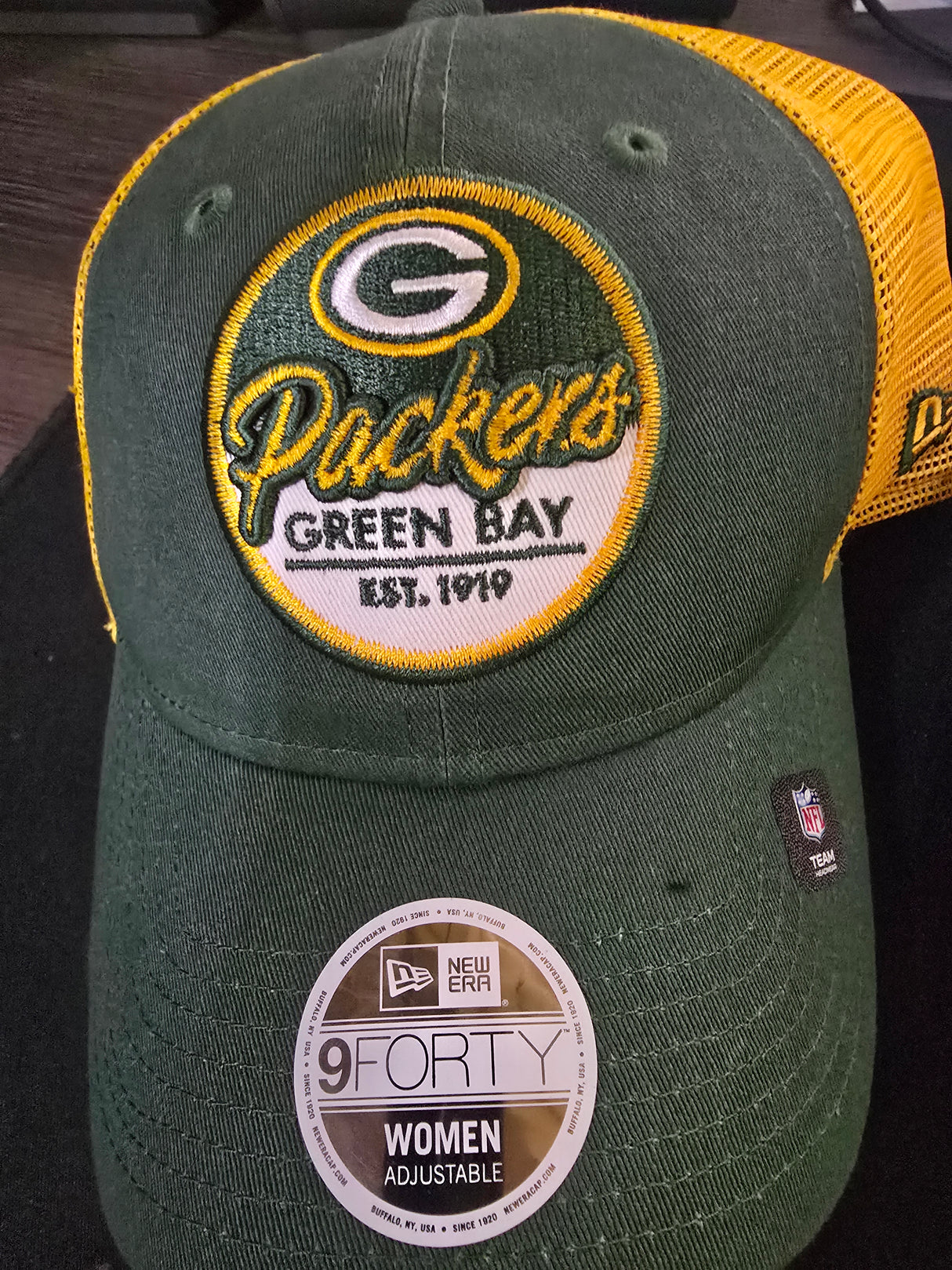 New Era Greenbay Packers 9forty Womens Adjustable