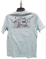 VINEYARD VINES | Postcard From Camp Tee in Aqua Haze | Medium