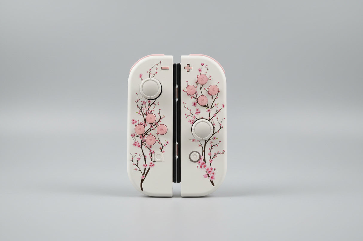 Sakura Joy-Cons Cherry Blossoms  Japanese Aesthetic Nintendo Switch Controllers