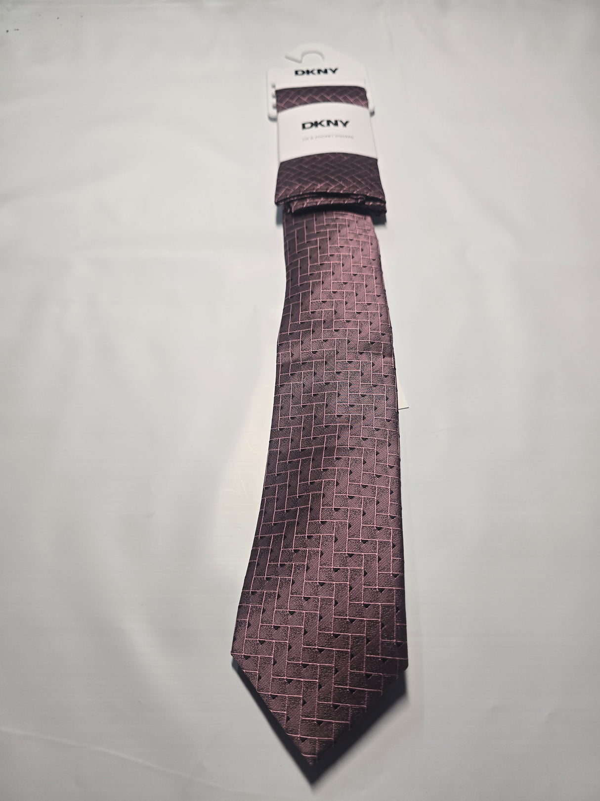 DKNY Tie and Pocket Square