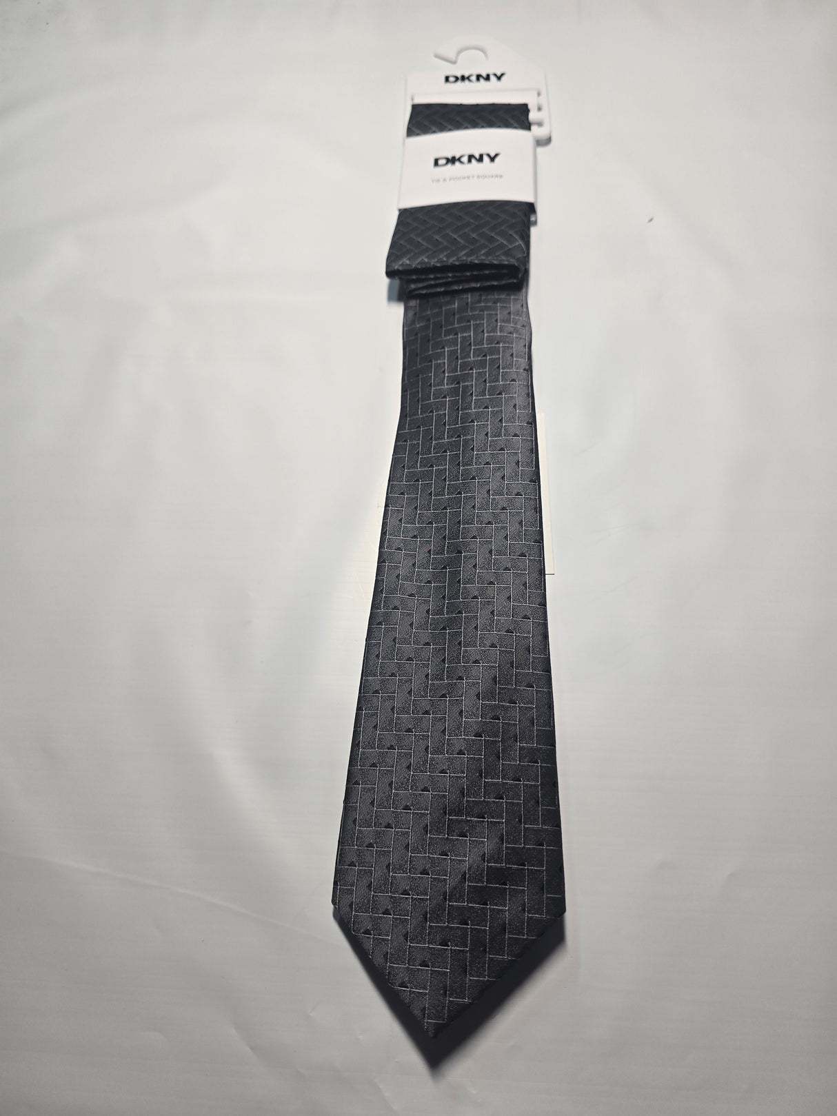 DKNY Tie and Pocket Square