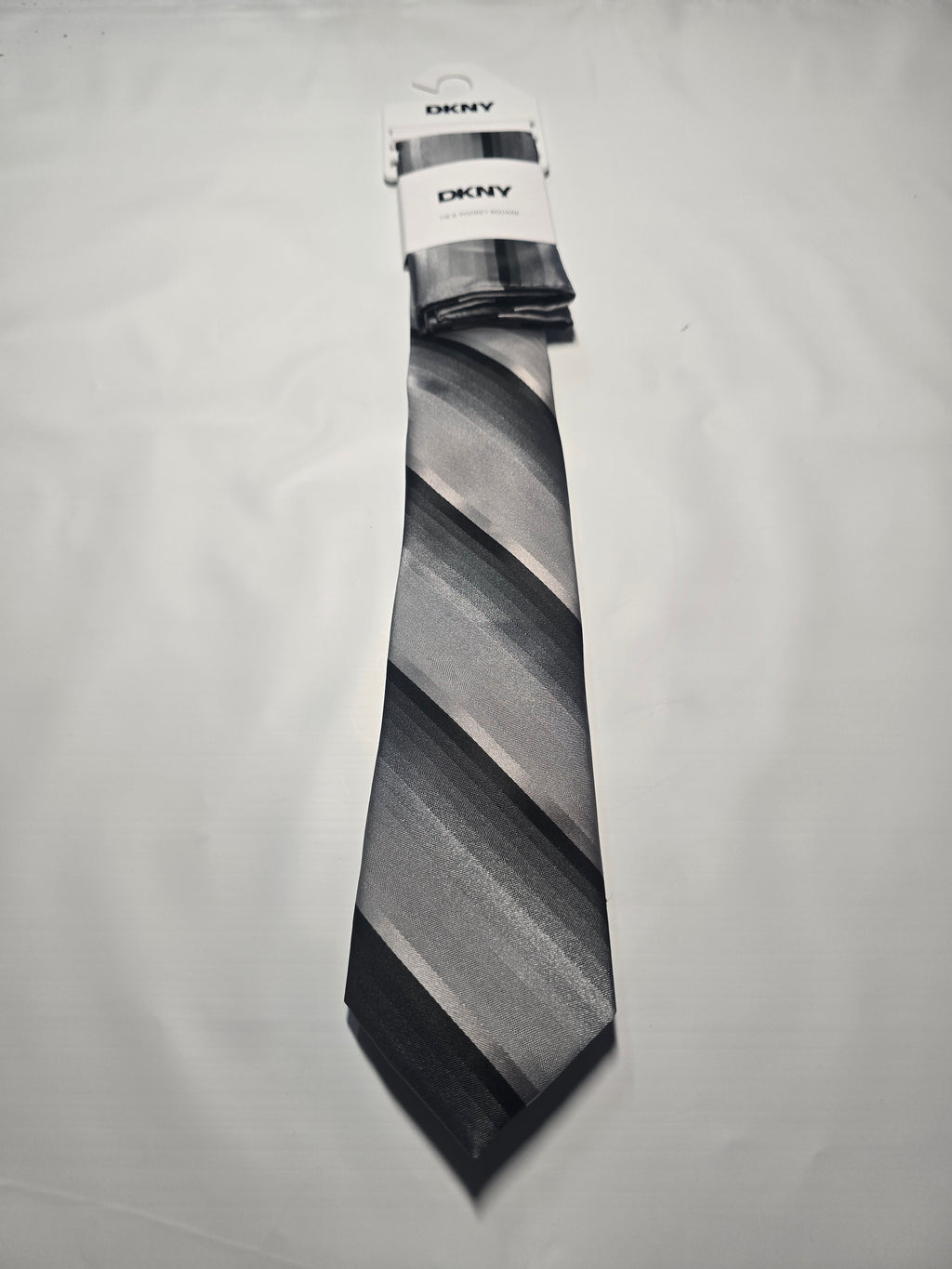 DKNY Tie and Pocket Square