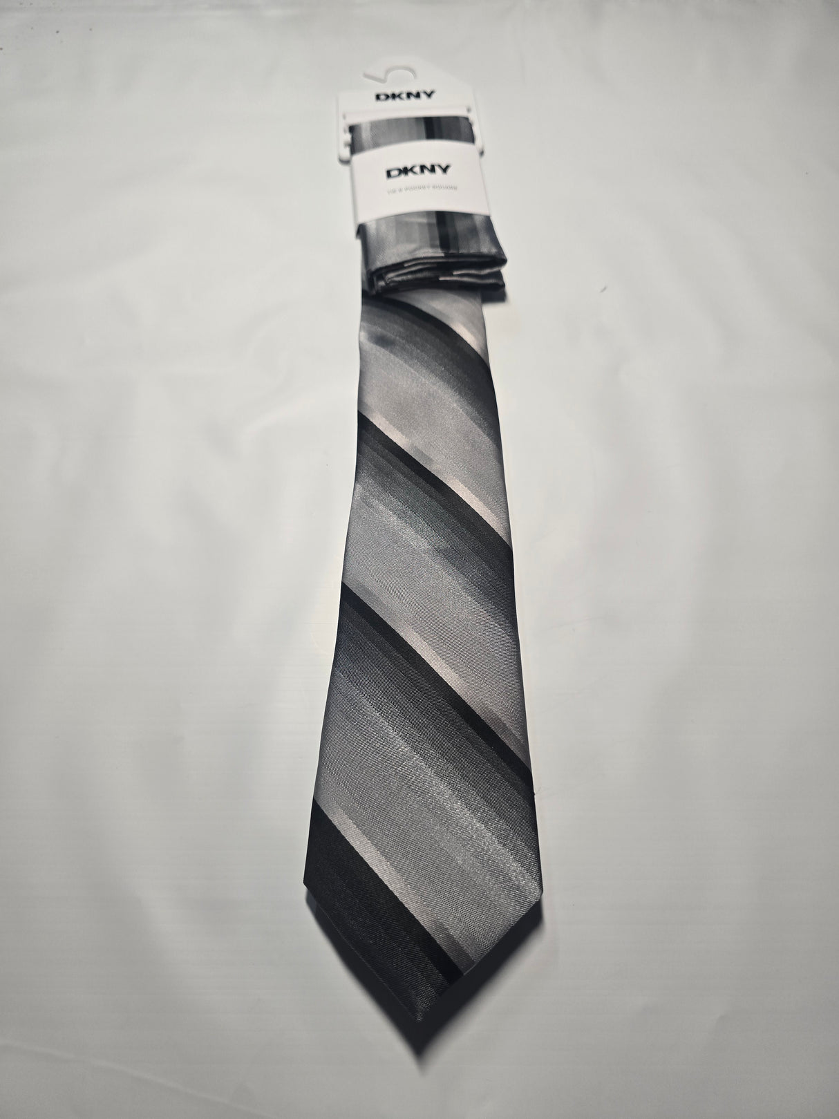 DKNY Tie and Pocket Square