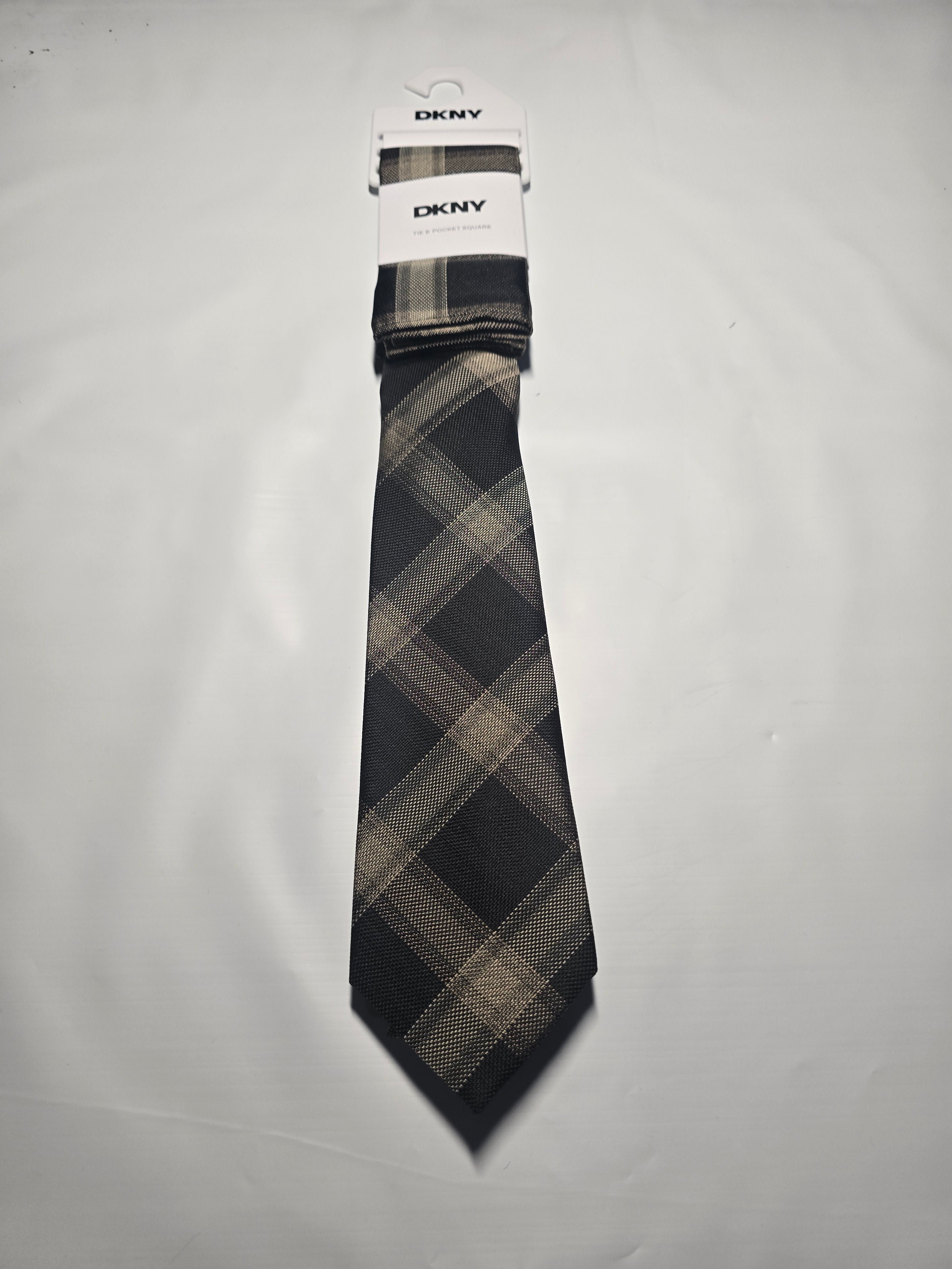 DKNY Tie and Pocket Square