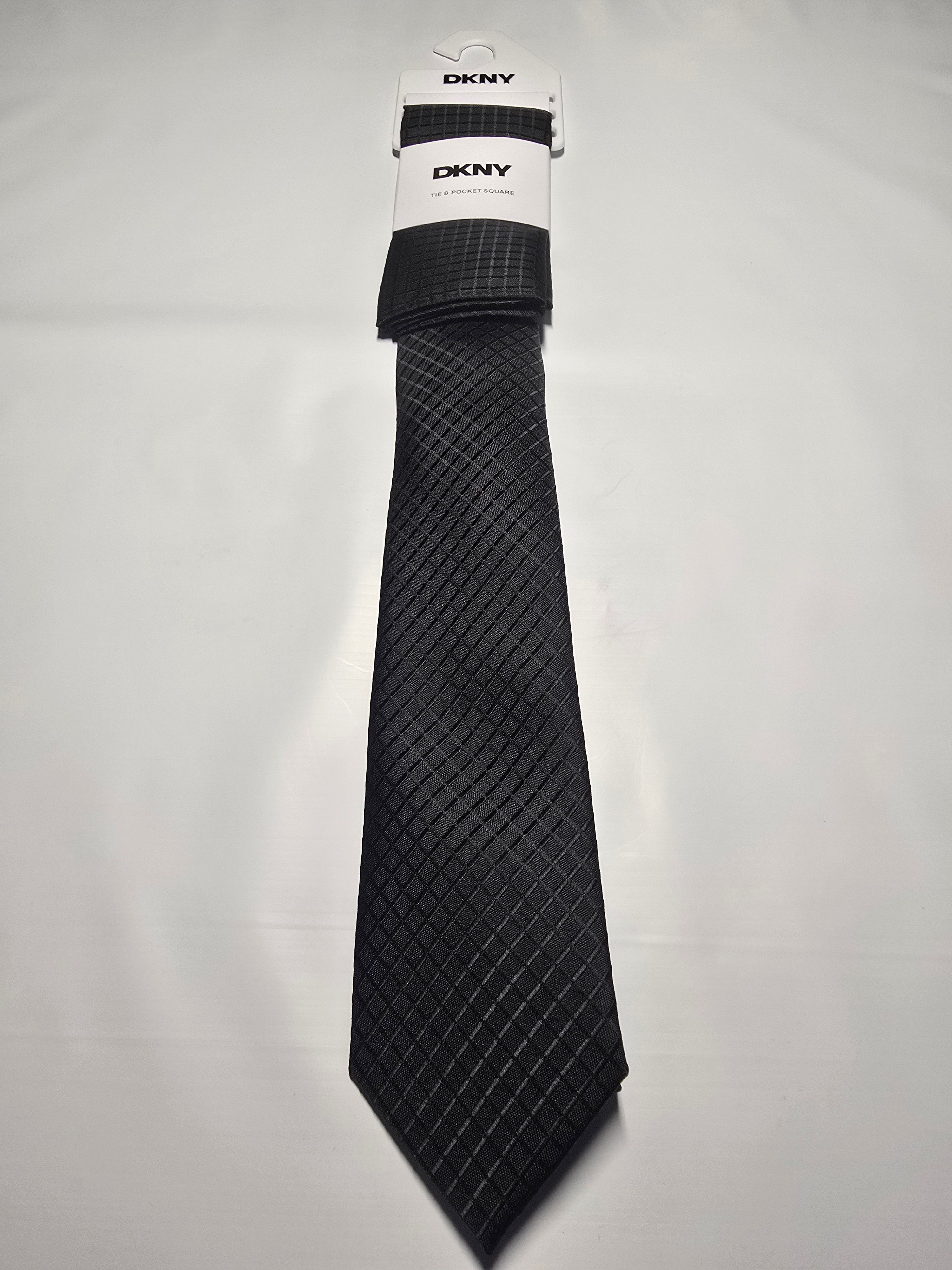 DKNY Tie and Pocket Square