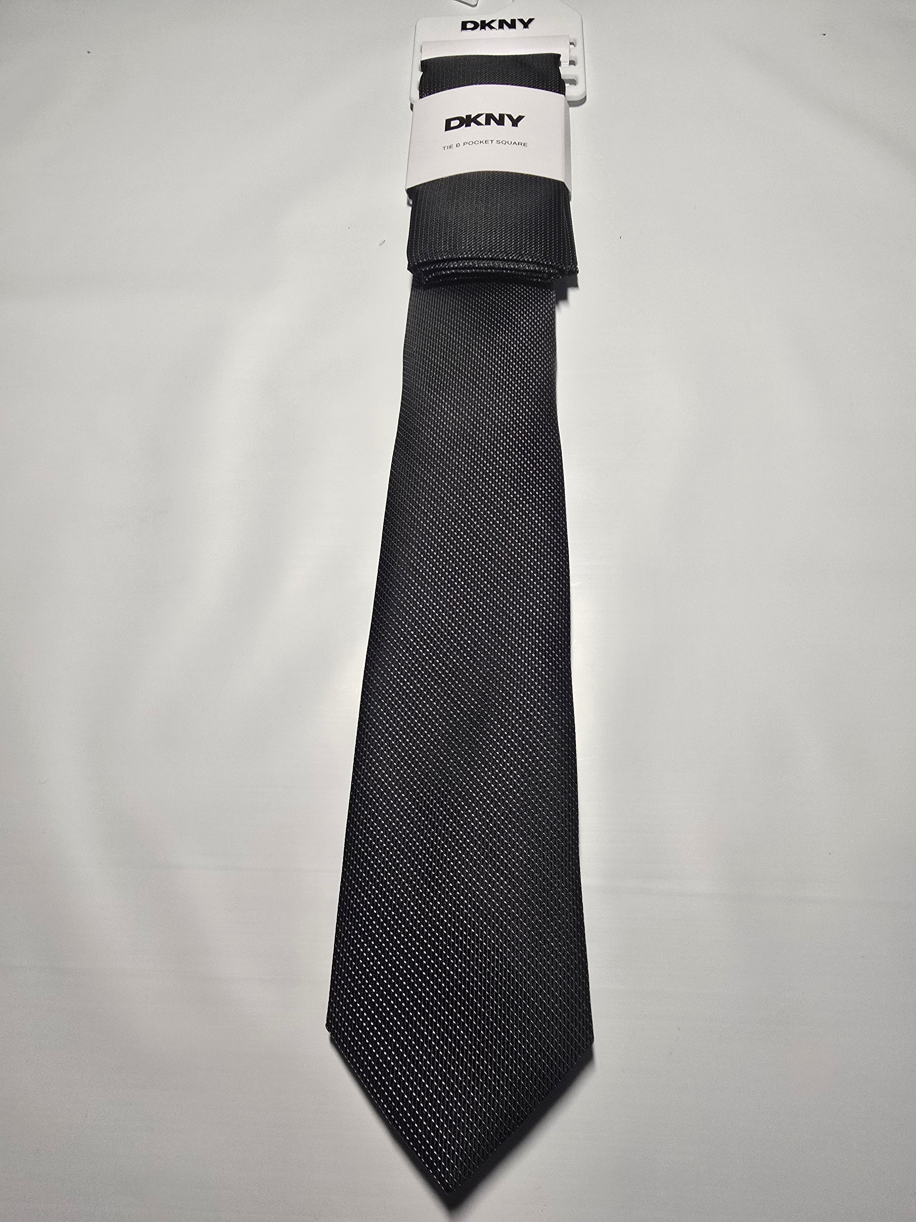 DKNY Tie and Pocket Square
