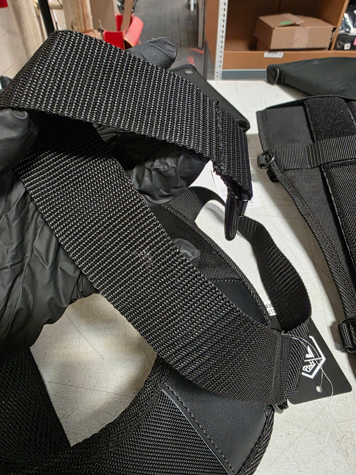 RR BUILDINGS Tool Belt Set - Suspenders, Medium Belt Pad & Dominant Pouch - 3 Pcs Black