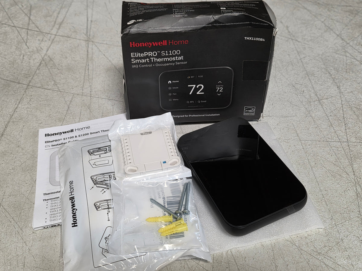 HONEYWELL Home ElitePRO S1100 Smart Thermostat - Black - THX1100B4