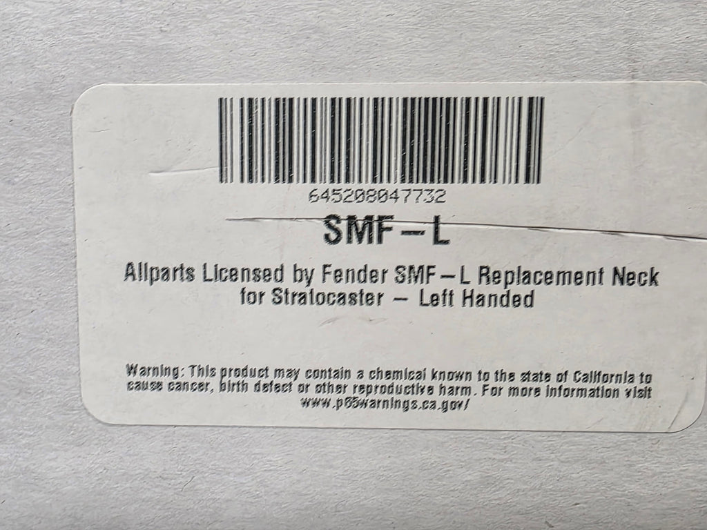 ALLPARTS - SMF-L Replacement Neck for Stratocaster - Left-Handed - Maple
