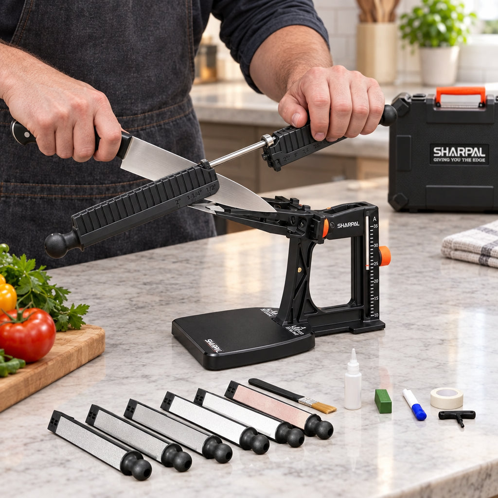 SHARPAL Knife Sharpening Kit With Accurate Angle Adjustment