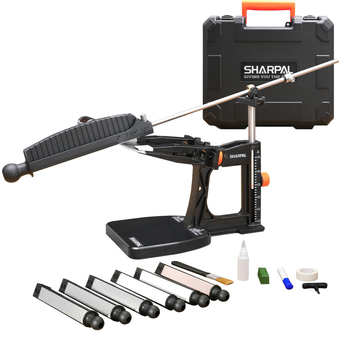 SHARPAL Knife Sharpening Kit With Accurate Angle Adjustment