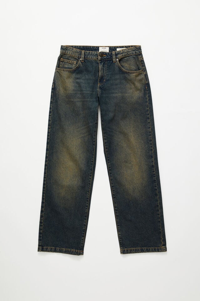 Cotton On Women's Low Rise Straight Jeans - Honey Blue -Size 26 (US Size 4)