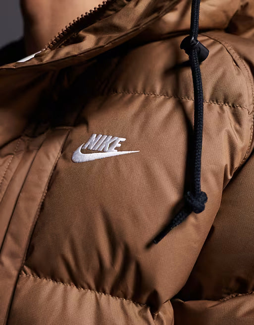 Nike Men's Club Puffer Jacket ,  Brown (Size: Large)